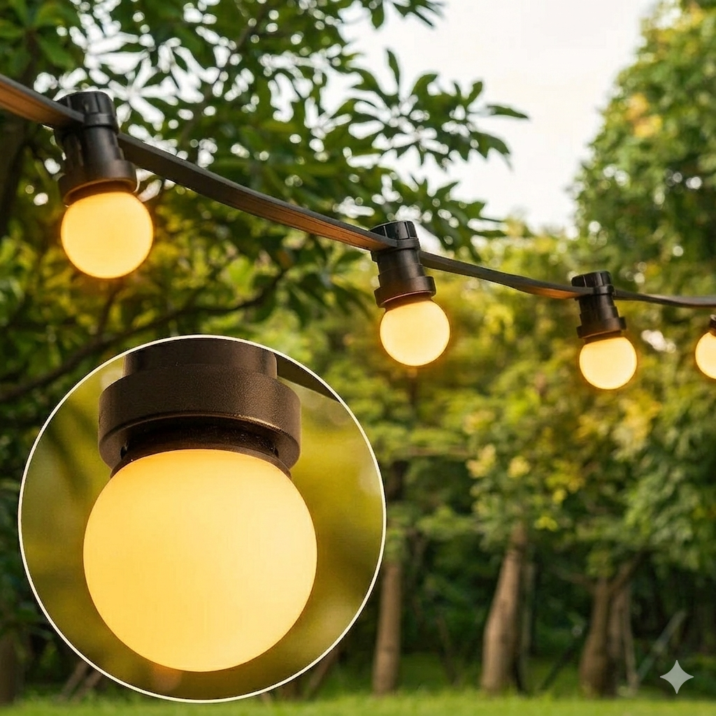 Melkwitte kap extra warm wit 2000K - 1 Watt
