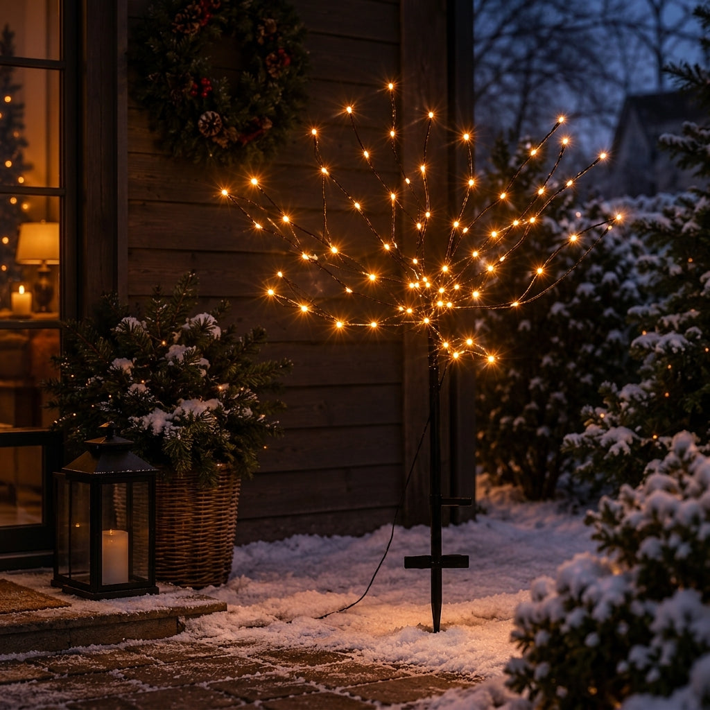 LEDboompje warme kerstverlichting voor buiten