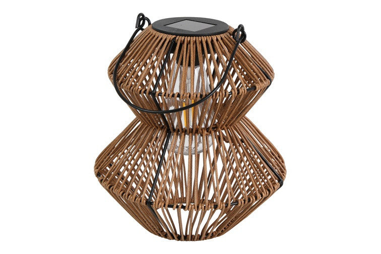 Windlicht rotan zonne-energie