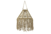 Grote jute hanglamp boho stijl Zonne-energie