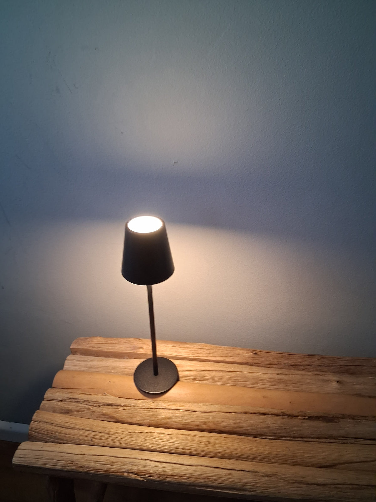 Tafellamp mini zwart oplaadbaar en dimbaar