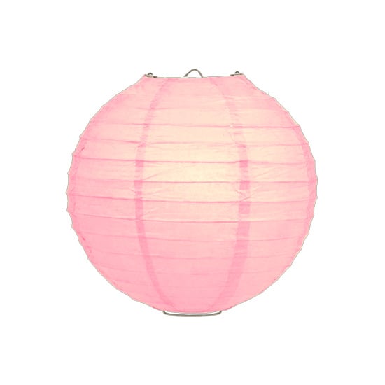 Zacht roze lampion rijstpapier 20 cm