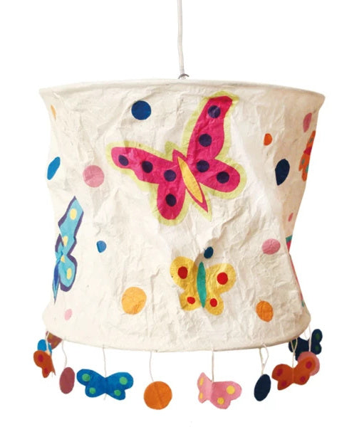 Lokta papier hanglamp Vlinders