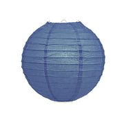 Donkerblauwe lampion rijstpapier 20 cm