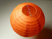 Oranje lampion rijstpapier 20 cm