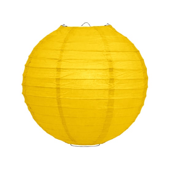 Lampionnenpakket 60 stuks - Geel en wit