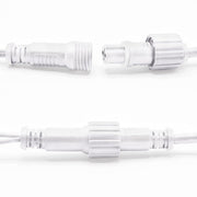 waterdicht connector inplug systeem voor ijspegelverlichting witte snoeren