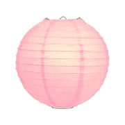 Zacht roze lampion rijstpapier 35 cm