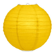 Gele lampion rijstpapier 50 cm