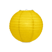 Gele lampion rijstpapier 20 cm
