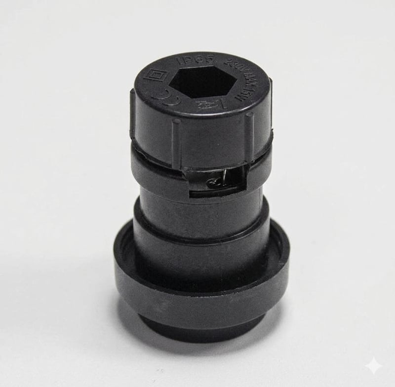 Losse fitting prikkabel met inbus schroefdop F2