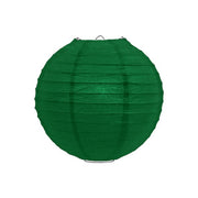 Donkergroene lampion rijstpapier 20 cm