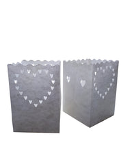 Candlebag Hartjes midi - 10 kleine kaarszakjes