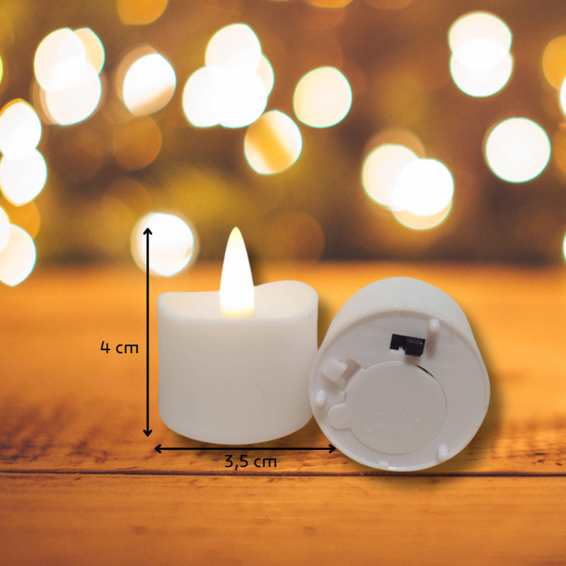10 Led kaarsjes met afstandsbediening + timer