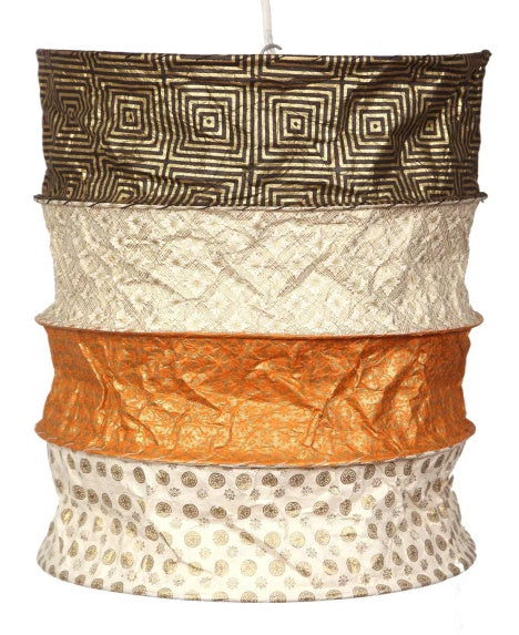 Lokta papieren hanglamp Dakar