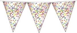 Vlaggenlijn confetti vlaggetjes 10 meter