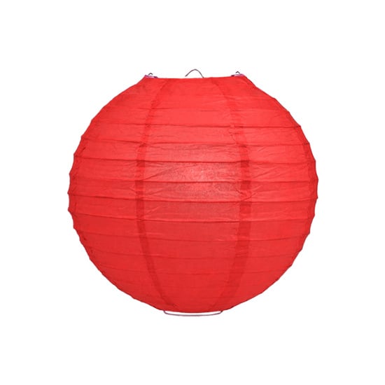 Rode lampion rijstpapier 20 cm