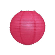 Fuchsia roze lampion rijstpapier 20 cm