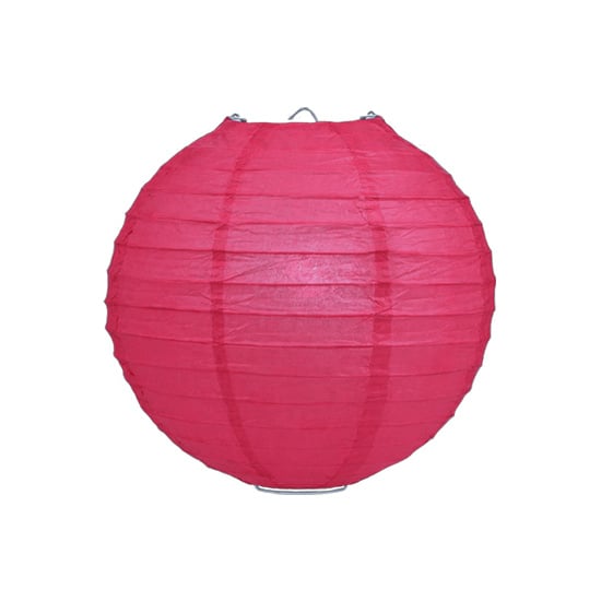Fuchsia roze lampion rijstpapier 20 cm