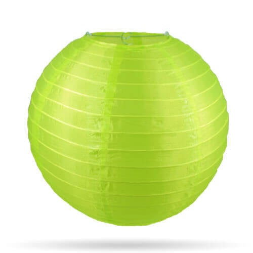 Appelgroene lampion rijstpapier 25 cm