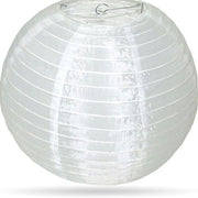 Witte nylon buitenlampion 50 cm
