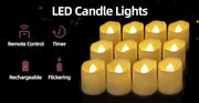 10 Led kaarsjes met afstandsbediening + timer