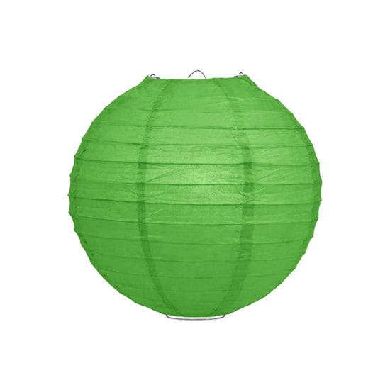 Groene lampion rijstpapier 20 cm