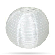 Witte nylon buitenlampion 20 cm