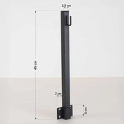 Korte metalen palen voor lichtsnoer - set a 4 stuks