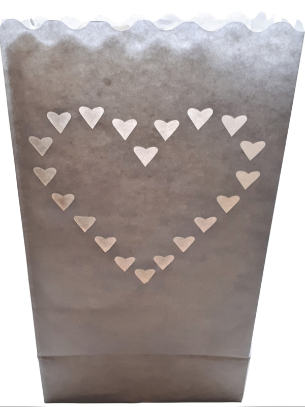 Candle bag losse letters - per stuk