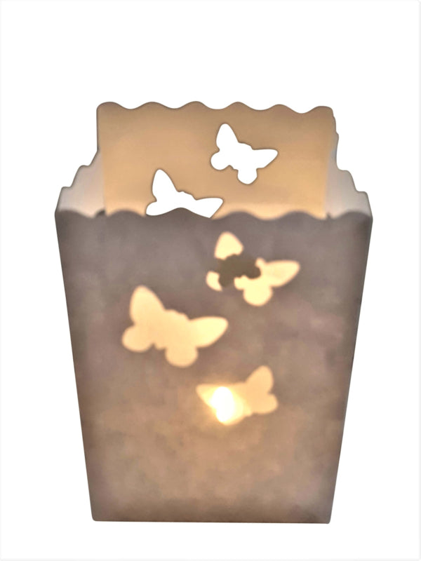 Candlebag Vlinder midi - 10 kleine kaarsenzakjes
