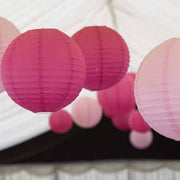 Fuchsia roze lampion rijstpapier 50 cm