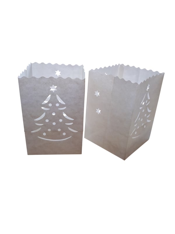 Candlebag Kerstboom - 10 kleine kaarsenzakjes