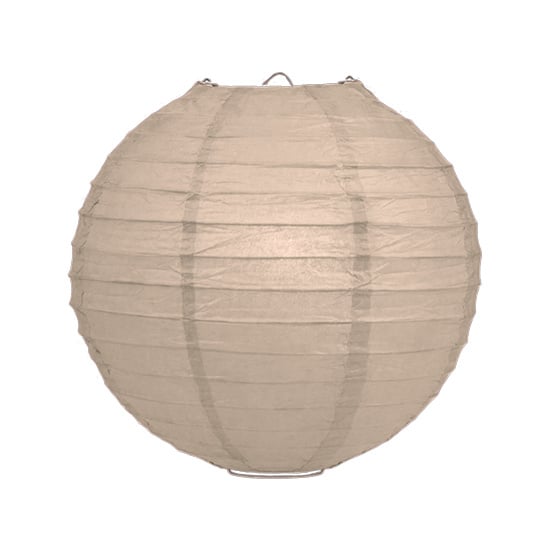 Warm grijze lampion rijstpapier 35 cm