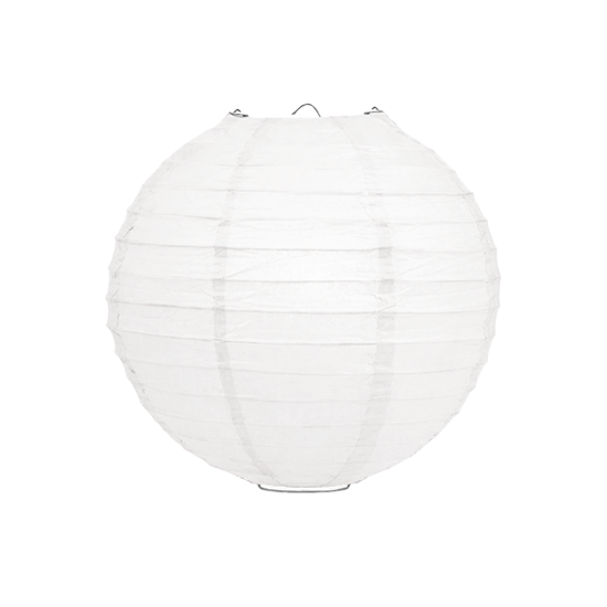 Witte lampion rijstpapier