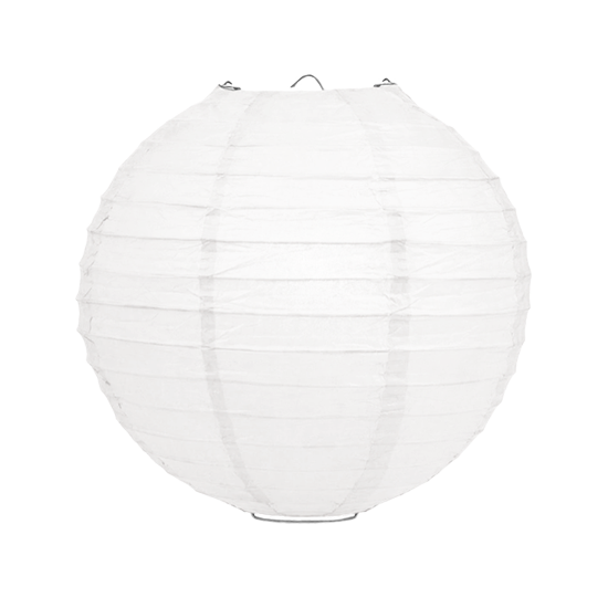Witte lampion rijstpapier