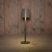 Tafellamp mini taupe oplaadbaar en dimbaar