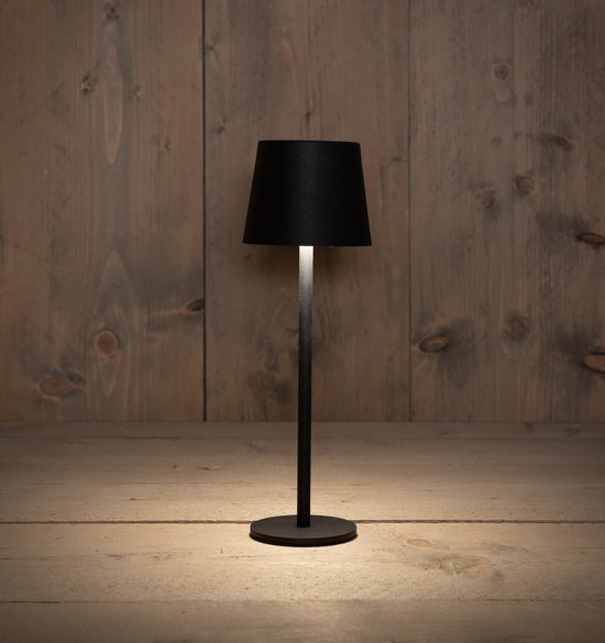 Tafellamp mini zwart oplaadbaar en dimbaar